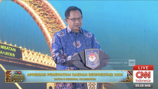 Sambutan Menteri Dalam Negeri Tito Karnavian pada Apresiasi Pemda Berprestasi 2026 Batch II Regional Kalimantan