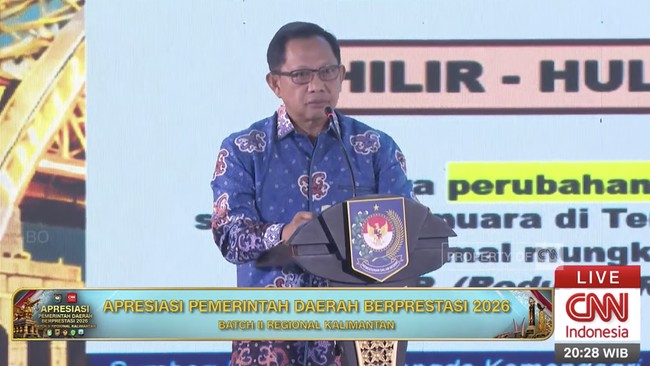 Sambutan Menteri Dalam Negeri Tito Karnavian pada Apresiasi Pemda Berprestasi 2026 Batch II Regional Kalimantan