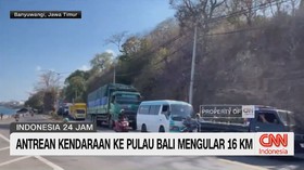 Antrean Kendaraan ke Pulau Bali Mengular 16 KM