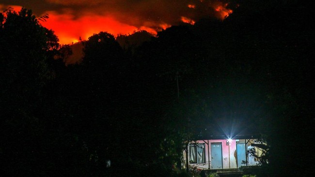 Kebakaran di Gunung Merapi Ungup-ungup Banyuwangi Meluas