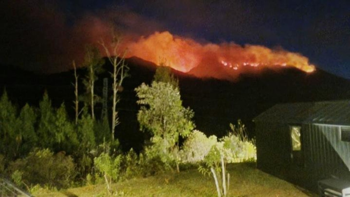 Potret Karhutla Gunung Ungup-Ungup Meluas, Kawah Ijen Ditutup