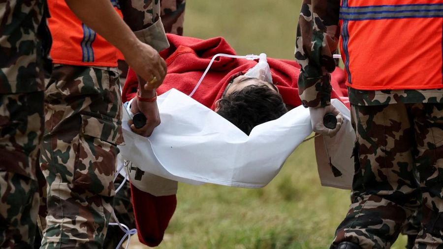 Operasi penyelamatan sedang berlangsung di Nepal menyusul banjir bandang dan tanah longsor di Nuwakot, Nepal, Jumat (4/9/2026). (REUTERS/Athit Perawongmetha) Operasi penyelamatan sedang berlangsung di Nepal menyusul banjir bandang dan tanah longsor di Nuwakot, Nepal, Jumat (4/9/2026). (REUTERS/Athit Perawongmetha)