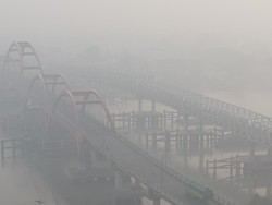 Kabut Asap Tebal di Palembang Berasal dari Karhutla di OKI