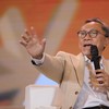 Menteri Koordinator Bidang Pangan RI, Zulkifli Hasan (Zulhas) saat menyampaikan pemaparan dalam Lampung Financial Festival di Hotel Novotel, Bandar Lampung, Sabtu (5/9/2026). (CNBC Indonesia/Tri Susilo)
