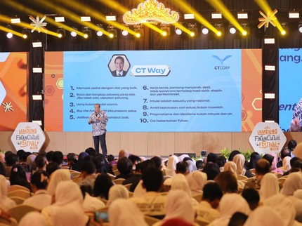 CT Bagi-bagi Wejangan di Lampung Financial Festival 2026