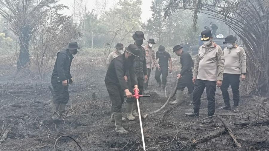 Polda Kalimantan Tengah (Kalteng) mendapat dukungan inovasi dari Korbrimob Polri untuk menangani kebakaran hutan dan lahan (karhutla), khususnya di kawasan gambut. Polda Kalimantan Tengah (Kalteng) mendapat dukungan inovasi dari Korbrimob Polri untuk menangani kebakaran hutan dan lahan (karhutla), khususnya di kawasan gambut.