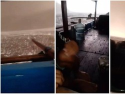 Kapal Nelayan Kena Hujan Batu Erupsi Gunung Anak Krakatau di Lampung