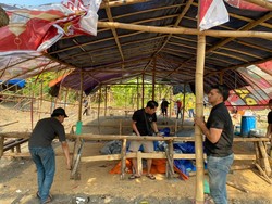 Arena Judi Sabung Ayam di Menganti Gresik Dimusnahkan
