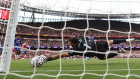 Soccer Football - Premier League - Arsenal v Chelsea - Emirates Stadium, London, Britain - September 6, 2026 Arsenal's Kai Havertz scores their first goal Action Images via Reuters/Paul Childs