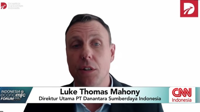 Direktur Utama PT Danantara Sumberdaya Luke Thomas Mahony