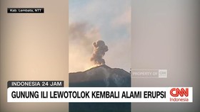 Gunung Ili Lewotolok Kembali Alami Erupsi