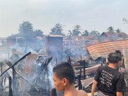 9 Rumah di Kertapati Palembang Hangus Terbakar, Diduga Korsleting