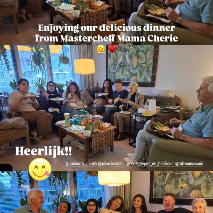 <p>Usut punya usut, Zahwa tidak pergi sendirian ke Negeri Kicir. Ibunda, Reza Artamevia, juga turut menemaninya. Bahkan, mereka tak melewatkan kesempatan untuk makan dan foto bersama keluarga. &ldquo;Menikmati makan malam lezat kami dari Masterchef Mama Cherie. Lezat!!&rdquo; tulis Reza, dikutip dari laman Instagram <em>@rezaartameviaofficial.&nbsp;</em>(Foto: Instagram @rezaartameviaofficial)</p>