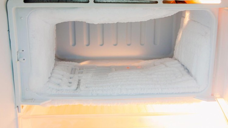 freezer compartment of the refrigerator is very thick with ice at home