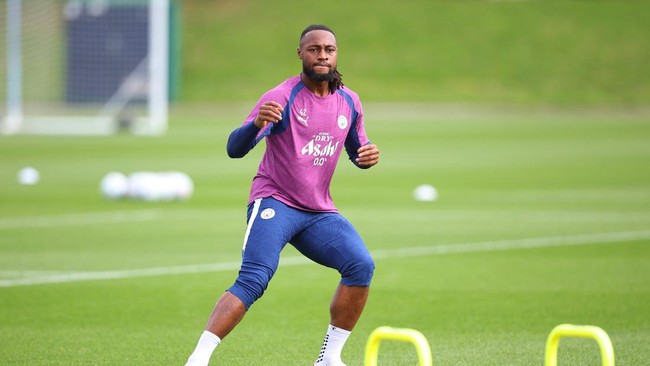 Soccer Football - UEFA Champions League - Manchester City Training - Etihad Campus, Manchester, Britain - September 7, 2026 Manchester City's Antoine Semenyo during training Action Images via Reuters/Ed Sykes