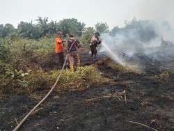 Polda Sumsel Maksimalkan Pemadaman-Pendinginan Karhutla Banyuasin