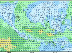 Angin Bawa Abu Anak Krakatau Menjauh dari Lampung