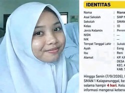 Pamit Beli Seblak, Siswi SMAN 1 Kalapanunggal Sukabumi Hilang Misterius