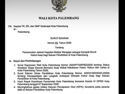 Kualitas Udara Memburuk, Palembang Terapkan PJJ Mulai Besok