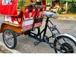 Heboh Becak Listrik Pemberian Prabowo Dijual Online di Cirebon