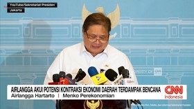 Airlangga Akui Potensi Kontraksi Ekonomi Daerah Terdampak Bencana