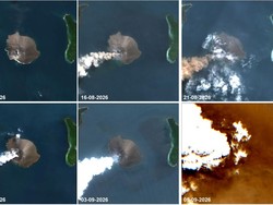 Runutan Aktivitas Anak Krakatau via Citra Satelit: Dari Tenang hingga Erupsi