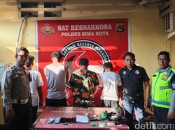 4 Pengedar Ekstasi Ditangkap di Bima, 313 Butir Inex Disita