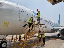 Garuda Cek Pesawat Sebelum Terbang Lagi Imbas Abu Vulkanik
