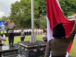 Pimpin Apel Haornas 2026, Kapolres Tabanan Sampaikan Arahan Menpora