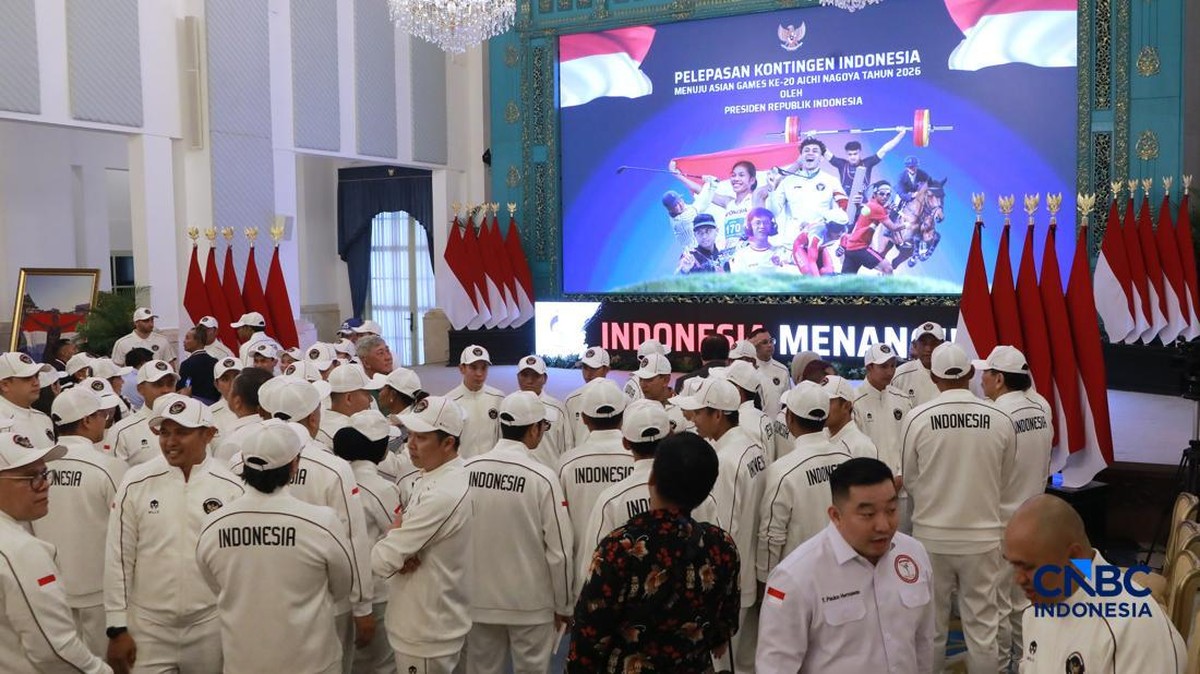Potret Prabowo dan Erick Lepas Kontingen Atlet RI untuk Asian Games 2026