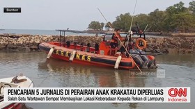 lima wartawan hilang, wartawan hilang Gunung Anak Krakatau, pencarian wartawan, tim SAR, Gunung Anak Krakatau, Selat Sunda, wartawan hilang kontak,