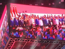 Prabowo-Gibran Hadiri HUT ke-25 Partai Demokrat, Disambut SBY dan AHY