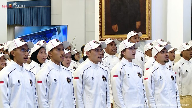 Presiden Prabowo Lepas Kontingen Indonesia Menuju Asian Games ke-20 di Aichi Nagoya.