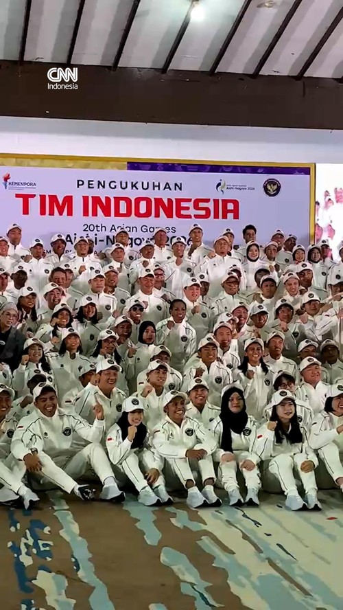 Momen Pengukuhuan Kontingen Indonesia di Asian Games 2026