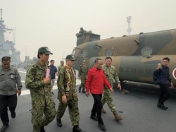 Kapal Jepang Bawa 3 Chinook Tiba di Mempawah, Siap Bantu Tangani Karhutla
