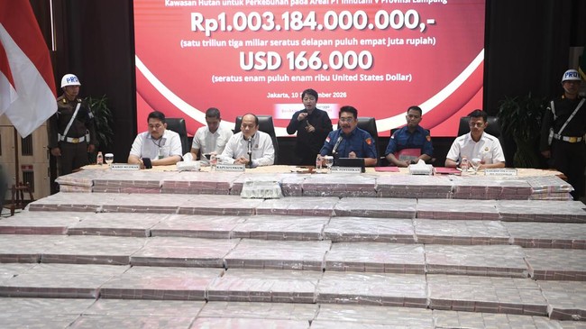 Kejagung Sita Uang Rp1 T Kasus Penyerobotan Lahan Inhutani V