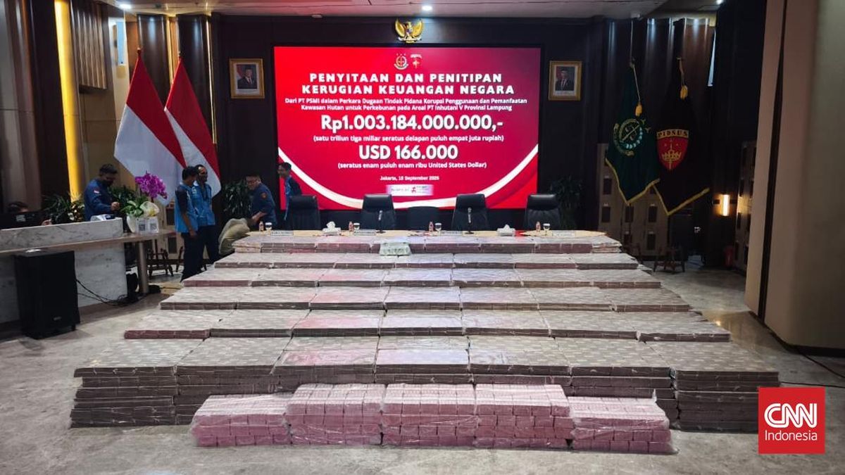 Kejagung Sita Uang Rp1 T Kasus Penyerobotan Lahan Inhutani V Lampung