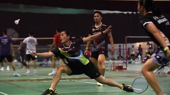 Latihan Pebulu Tangkis Indonesia Jelang Asian Games