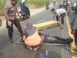 Kecelakaan Motor Vs Truk Trailer di Gresik, 1 Orang Tewas