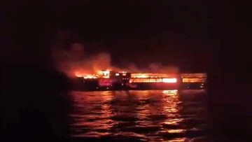 Kapal Feri Terbakar di Perairan Filipina, 5 Penumpang Tewas 80 Hilang
