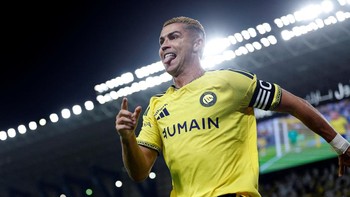 Soccer Football - Saudi Pro League - Al Nassr v Abha - Al Awwal Park, Riyadh, Saudi Arabia - September 9, 2026 Al Nassr's Cristiano Ronaldo celebrates scoring their first goal REUTERS/Hamad I Mohammed