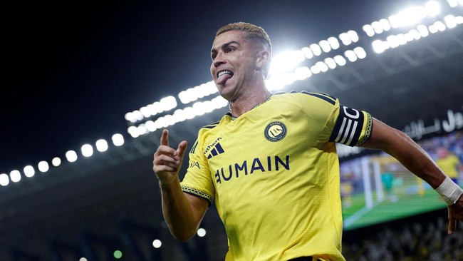 Soccer Football - Saudi Pro League - Al Nassr v Abha - Al Awwal Park, Riyadh, Saudi Arabia - September 9, 2026 Al Nassr's Cristiano Ronaldo celebrates scoring their first goal REUTERS/Hamad I Mohammed