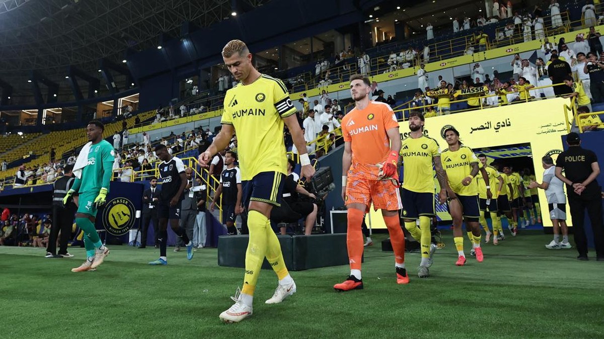Soccer Football - Saudi Pro League - Al Nassr v Abha - Al Awwal Park, Riyadh, Saudi Arabia - September 9, 2026 Al Nassr's Cristiano Ronaldo walks out before the match REUTERS/Hamad I Mohammed