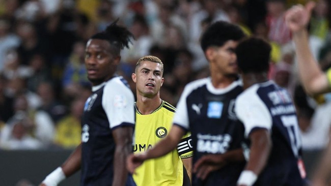 Soccer Football - Saudi Pro League - Al Nassr v Abha - Al Awwal Park, Riyadh, Saudi Arabia - September 9, 2026 Al Nassr's Cristiano Ronaldo reacts REUTERS/Hamad I Mohammed