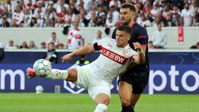 Soccer Football - UEFA Champions League - VfB Stuttgart v Viking - MHPArena, Stuttgart, Germany - September 9, 2026 VfB Stuttgart's Ermedin Demirovic scores their third goal to complete a hat-trick REUTERS/Robin Rudel