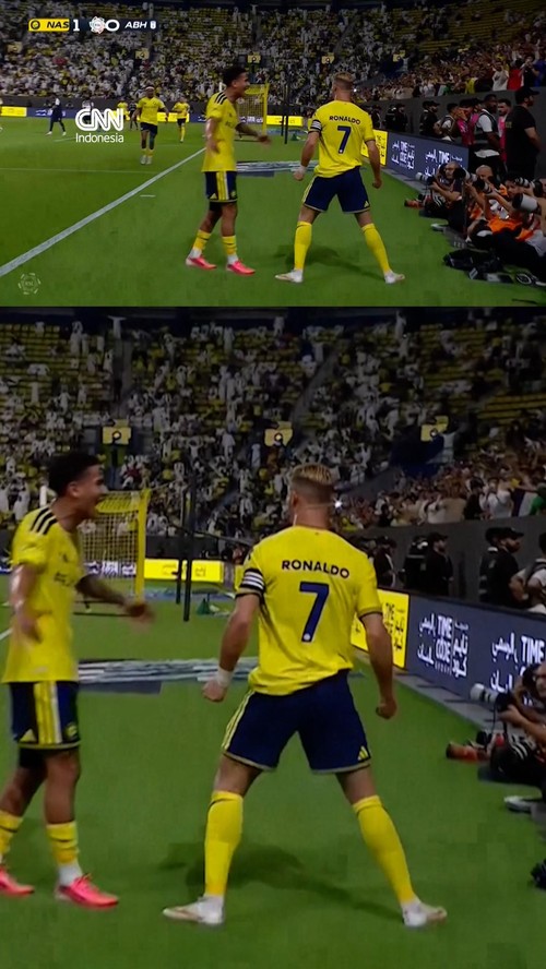 Ronaldo Cetak Gol ke-979 dalam Kemenangan Al Nassr atas Abha