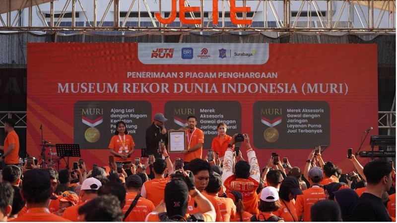 JETE Raih Tiga Rekor MURI di Tengah Ekspansi Gerai dan Komunitas