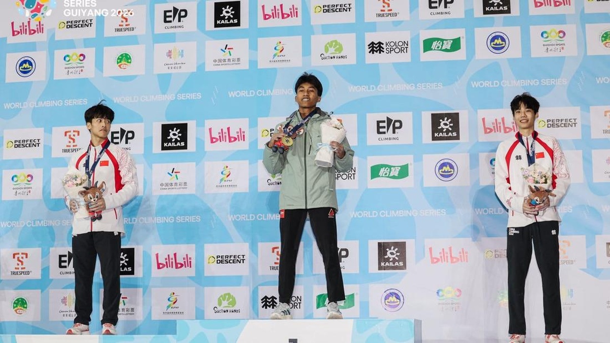 Antasyafi Robby Al Hilmi Juara World Climbing Series, Ngebut 4 Detik