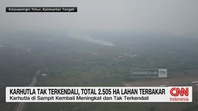 Karhutla Tak Terkendali, Total 2.505 Ha Lahan Terbakar
