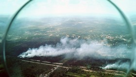 Karhutla Membara di Perbatasan Kawasan Ibu Kota Nusantara